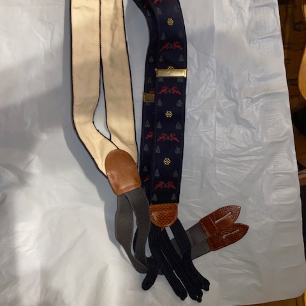 COLE HAAN Winter-Themed Formal (?) Suspenders